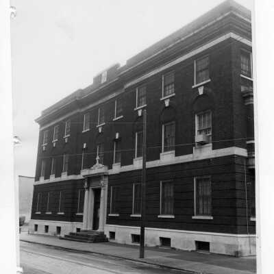 Exterior view of front of Gesu Convent in Philadelphia.