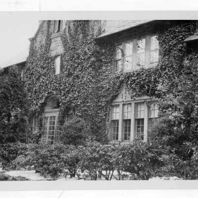 Exterior side view of Jordan Hall.
