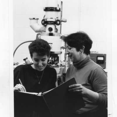 Patricia Mancini, Biology Department (with student)