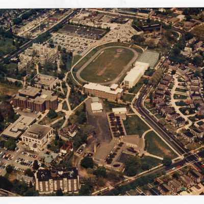 Aerial view of Saint Joseph's College campus.