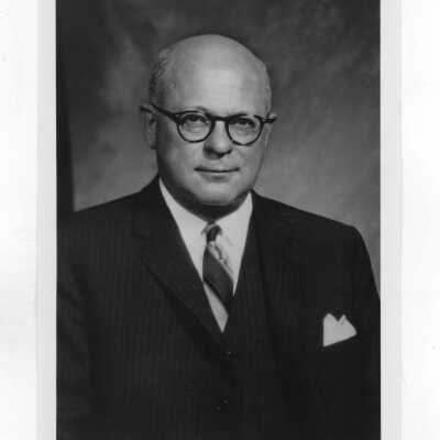 Stuart T. Saunders (Chairman of the Board, Pennsylvania Railroad, and honorary degree recipient in 1965)