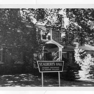 View of front of Saint Albert's Hall.