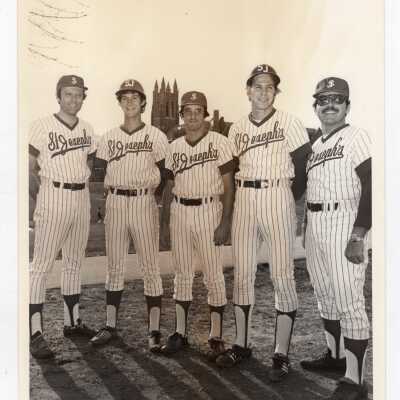 Some members of 1976 men's baseball team.
