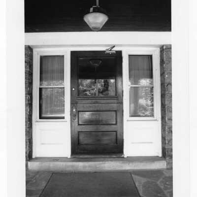 Front entrance and doorway to Sullivan Hall.