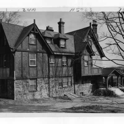 Exterior side view of Simpson Hall.