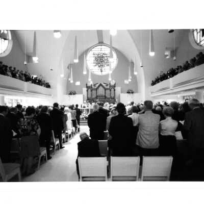 Dedication for Chapel of Saint Joseph, interior view.