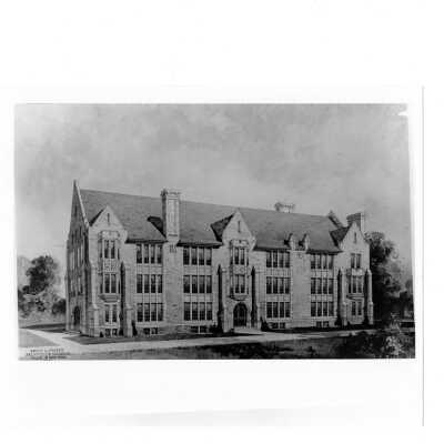 Preliminary design for Science Hall by architect Emile G. Perrot
