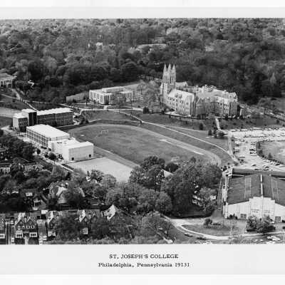 Aerial view of Saint Joseph's College campus.