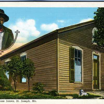 Jesse James House, St. Joseph, MO, c. 1940: Copyright: 00.3.4 Jesse James House, St. Joseph, MO, c. 1940