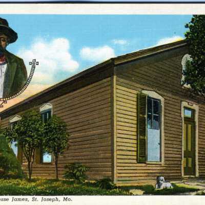 00.3.4 Jesse James House, St. Joseph, MO, c. 1940: Copyright: 00.3.4 Jesse James House, St. Joseph, MO, c. 1940