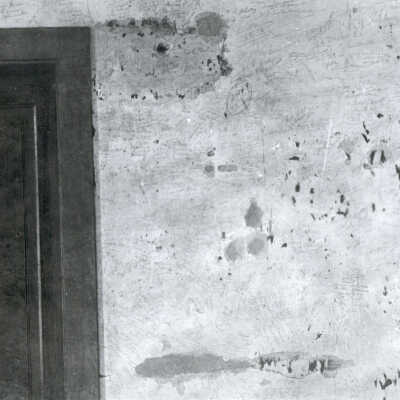 92.1H.84 James Home Bullet Hole Wall, undated: Copyright: 92.1H.84 James Home Bullet Hole Wall, undated