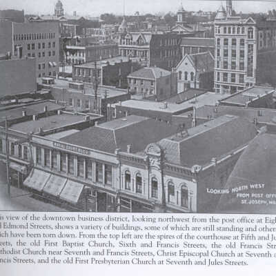 St. Joseph Downtown Aerial View