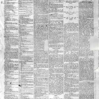 93.1H.87 James, Jesse Death in Daily Gazette, pg. 4, Apr. 5, 1882: Copyright: 93.1H.87 James, Jesse Death in Daily Gazette, pg. 4, Apr. 5, 1882
