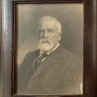 Portrait in original frame