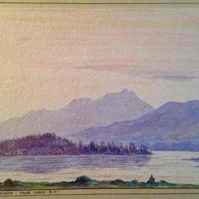 Mount Arrowsmith from Comox, B.C.