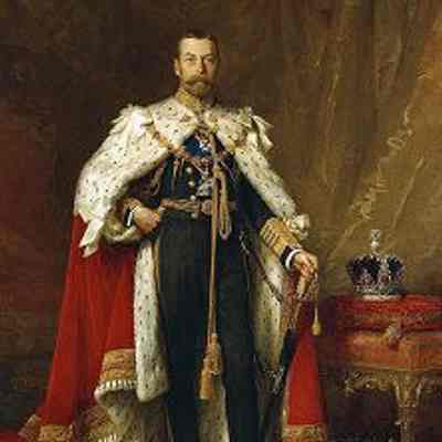 Coronation Portrait of King George V (1865-1936), 1911-12. Oil painting by Samuel Luke Fildes RA