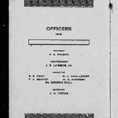 Page showing officers of the Pacific Club, 1910: From Internet Archive - CIHM Monograph Collection, University of Alberta