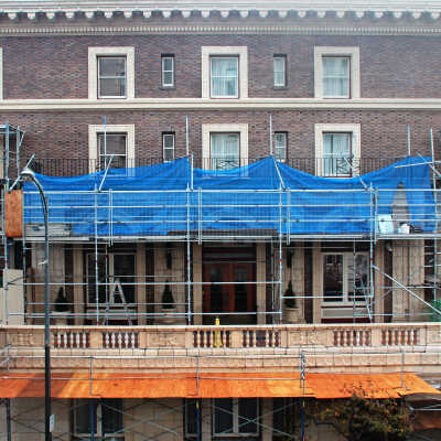 The UCBC Terracotta Restoration Project, No. 7. Work in Progress: Gordon Street façade