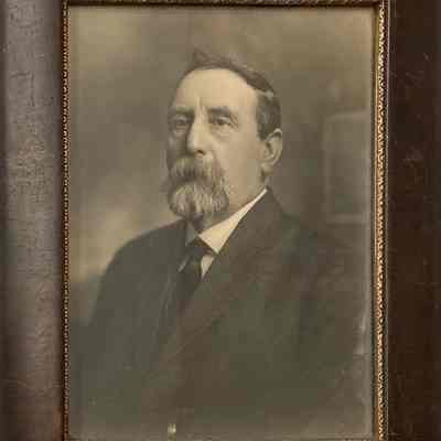 Portrait in original frame