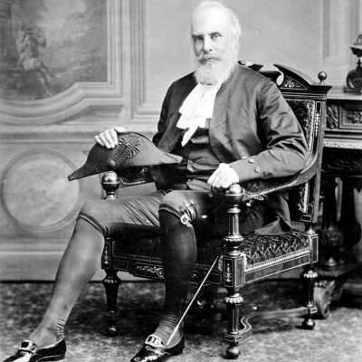 Portrait of Sir Matthew Baillie Begbie (1819-1894), seated. First Chief Justice Crown Colony of B.C.