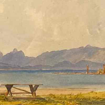 View with a Picnic Table, 1945