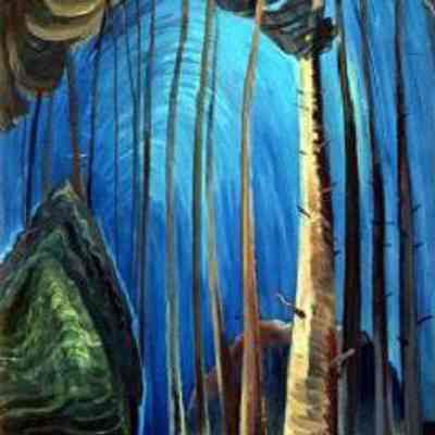 Blue Sky, 1936. Oil painting by Emily Carr: From the Art Gallery of Greater Victoria, The Thomas Gardiner Keir Bequest (1994.055.002)