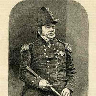 Sir John Franklin, leader of the Franklin expedition, ca. 1845: Image from unidentified 19th century publication (see below)