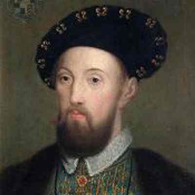 Sir Nicholas Carew, n.d. Oil painting by Hans Holbein the younger (ca.1497-1543): From Sutton Central Library, U.K.