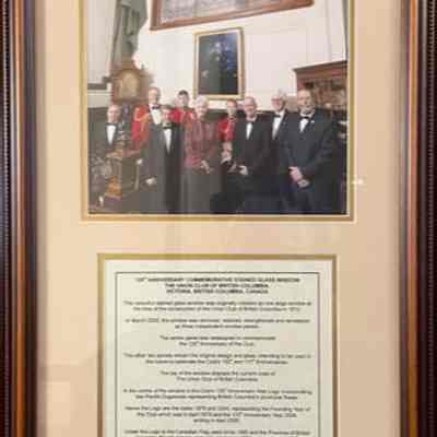 The Union Club's 125th Anniversary Commemorative Stained Glass Window Unveiling at Gala - April 28, 2005