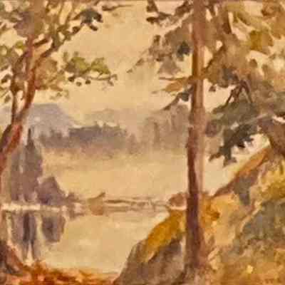 Lake View, or Arbutus Tree Landscape II