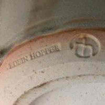 Potter's mark lower side of vase