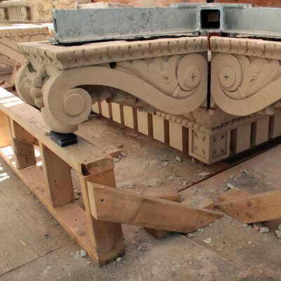 The UCBC Terracotta Restoration Project, No. 12. Work in Progress: New terracotta cornices