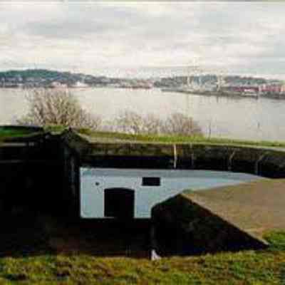 General View of Fort Rodd Hill National Historic Site of Canada, 1997. Photograph by J. Mattie: From Parks Canada