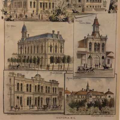 Custom House…Victoria, B.C. An illustration from “The West Shore” V. 10, Sept. or Aug. 1884