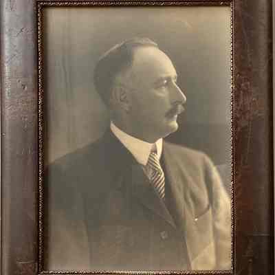 Portrait in original frame