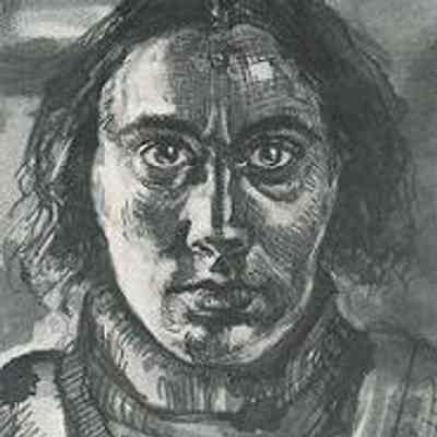 Self Portrait, 1975. Ink and wash on paper by Heather D. Cragg: From legacy.uvic.ca. See Web Links below
