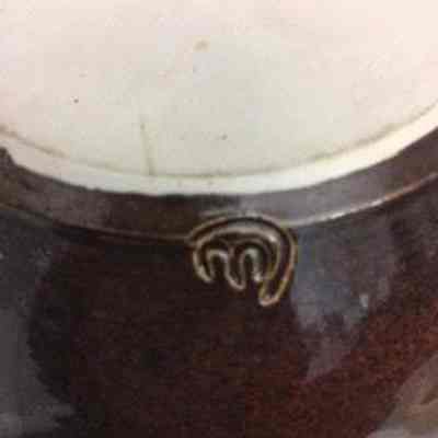 Potter's mark lower side of vase