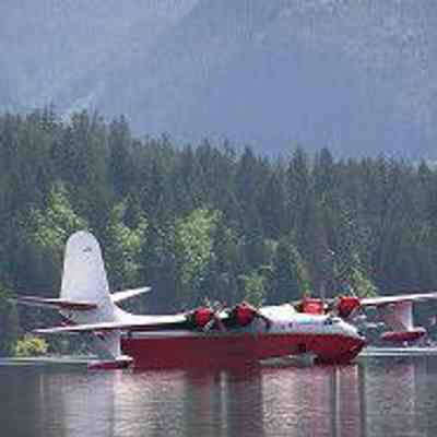 Coulson Group's Hawaii Martin Mars II Water Bomber on Sproat Lake, n.d.: From GoTofino.com, On The Road to Tofino Photo Gallery
