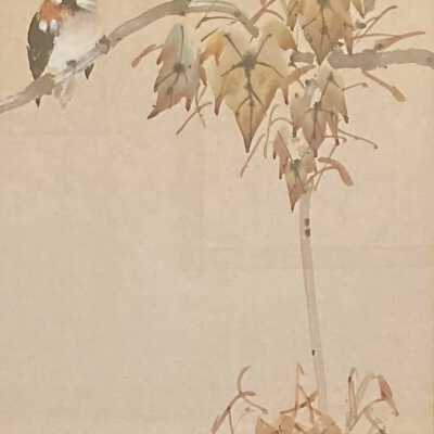 Birds on a Tree Branch II