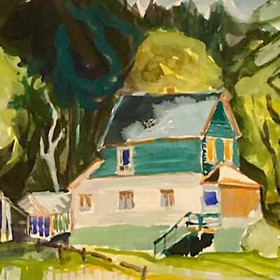 House by Forest, Alert Bay