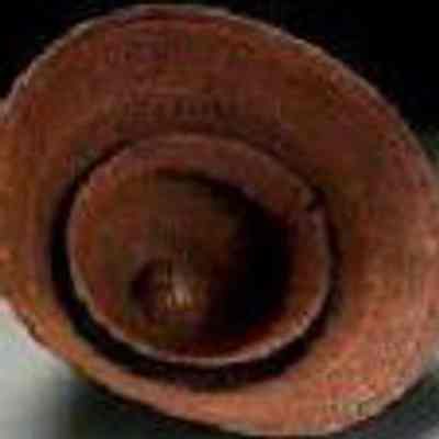 Salish Twined Double Cedar Bark Hat of traditional form, 19th c. Inside view shows woven integral headband and the squared peak, indented: From Jackson’s International Auctioneers and Appraisers . See Web Links