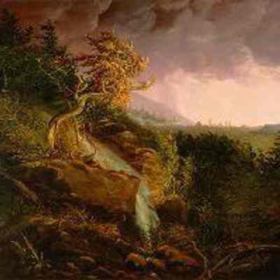 Storm in the Wilderness, 1826–28. Oil painting by Thomas Cole (1801–1848). Photograph by L. Sanders: From Milwaukee Art Museum (L1968.25)