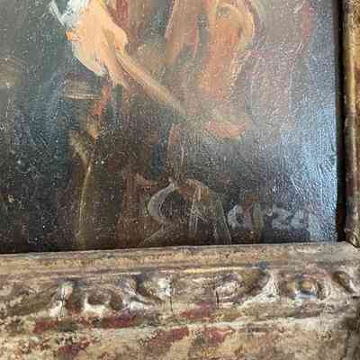 Detail lower right showing signature