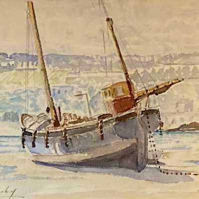 Beached Fishing Boat