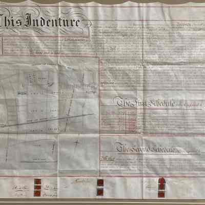 Property Indenture for Carew's Estate bordering Epsom and Croydon Townships, England