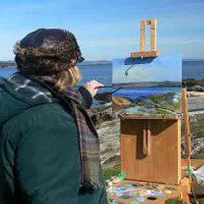 Jessamine (Jesi) Keane Barron, artist, n.d.: From Al Frescoes Plein Air Painters of Victoria BC: Jesi Barron