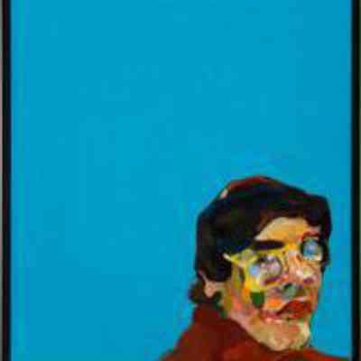 Self portrait by the artist Glenn Edward Howarth RCA, 1975 (reworked 1994): Painting gifted - Estate of Michael C. Williams, University of Victoria Legacy Art Galleries