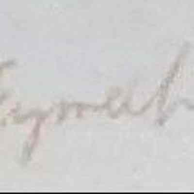 Signature pencil, lower right