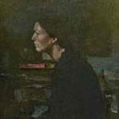 Untitled (self portrait), 1977. Oil painting by Heather D. Cragg: From Art Gallery of Greater Victoria