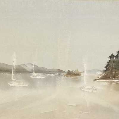 Sailboats in Bay (unfinished)